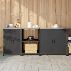 Sonata H Комплект за кухненско съхранение 3 pcs Черно 210 x 50 x 92 см - Bucătării modulare