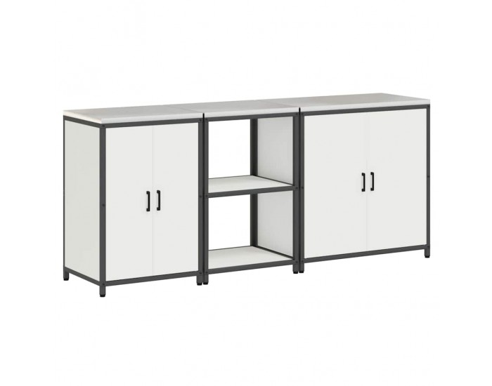 Sonata H Комплект за кухненско съхранение 3 pcs Бяло 210 x 50 x 92 см