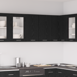 Sonata H Висящ шкаф с рафт Черен дъб 60 x 31 x 60 см Инженерно дърво - Bucătării modulare