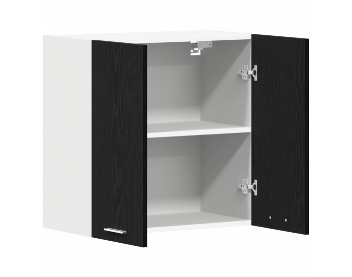 Sonata H Висящ шкаф с рафт Черен дъб 60 x 31 x 60 см Инженерно дърво