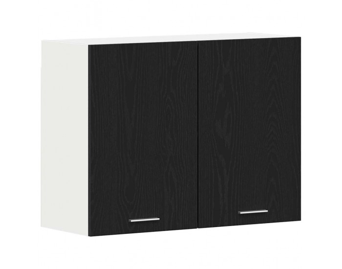 Sonata H Висящ шкаф с рафт Черен дъб 80 x 31 x 60 см Инженерно дърво