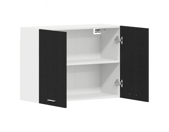 Sonata H Висящ шкаф с рафт Черен дъб 80 x 31 x 60 см Инженерно дърво