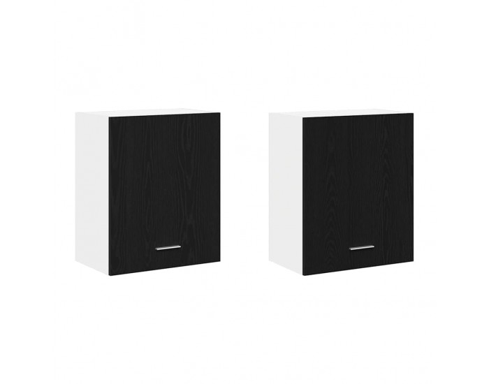 Sonata H Висящи шкафове 2 pcs Черен дъб 100 x 31 x 60 см Инженерно дърво