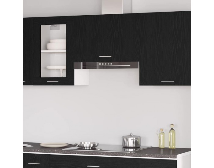 Sonata H Висящ шкаф с врата Черен дъб 60 x 31 x 60 см Инженерно дърво