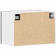 Sonata H Висящ шкаф с врата Черен дъб 60 x 31 x 60 см Инженерно дърво
