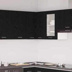 Sonata H Висящ ъглов шкаф Черен дъб 57 x 57 x 60 см Инженерно дърво - Bucătării modulare