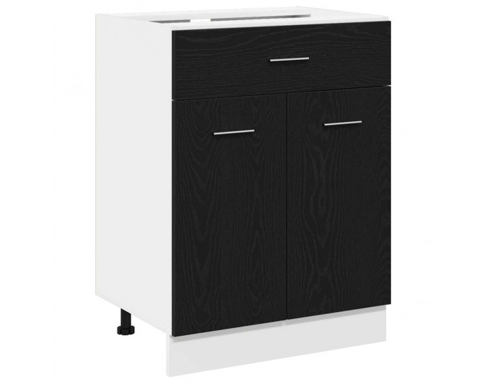Sonata H Шкаф с чекмедже Черен дъб 60 x 46 x 81.5 см Инженерно дърво
