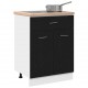 Sonata H Шкаф с чекмедже Черен дъб 60 x 46 x 81.5 см Инженерно дърво