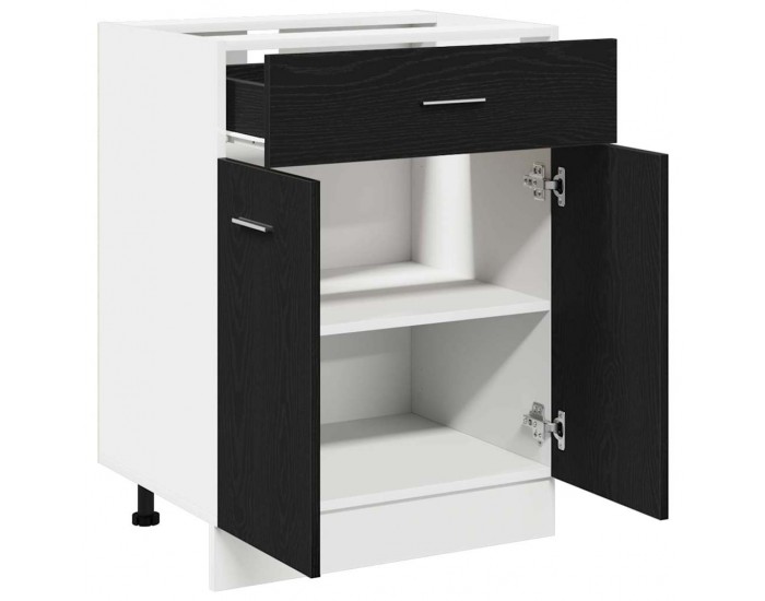 Sonata H Шкаф с чекмедже Черен дъб 60 x 46 x 81.5 см Инженерно дърво