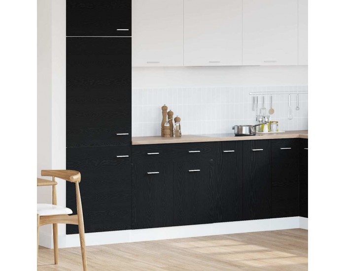 Sonata H Шкаф с чекмедже с чекмедже Riga Черен дъб 80 x 46 x 81.5 см