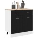 Sonata Dulap suspendat Stejar Negru 80 x 46 x 81,5 cm Lemn prelucrat