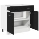 Sonata Dulap suspendat Stejar Negru 80 x 46 x 81,5 cm Lemn prelucrat