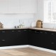 Sonata H Ъглов долен шкаф с рафт Riga Черен дъб 75.5 x 75.5 x 81.5 см