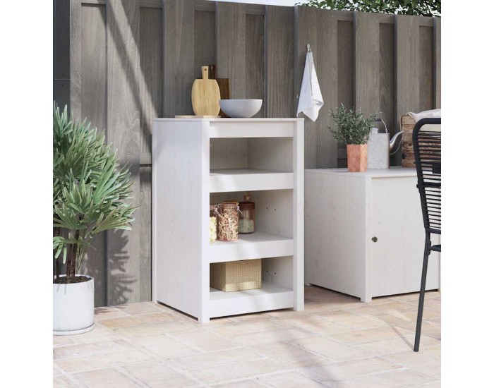 Sonata Dulap de bucătărie MEPPEL Alb 55 x 55 x 92 cm Lemn de pin masiv