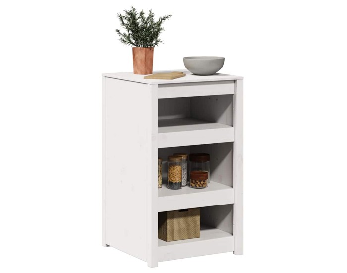 Sonata Dulap de bucătărie MEPPEL Alb 55 x 55 x 92 cm Lemn de pin masiv