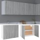 Sonata Dulap suspendat “Lyon”, gri sonoma, 80x31x60 cm, lemn prelucrat