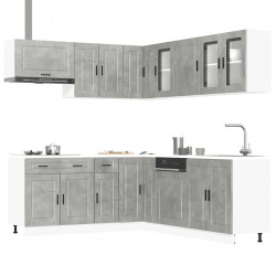 Sonata H Комплект кухненски шкафове от 11 части Porto, инженерно дърво - Bucătării modulare