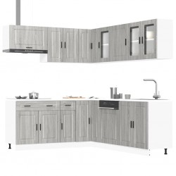 Sonata H Комплект кухненски шкафове от 11 части Porto, инженерно дърво - Bucătării modulare