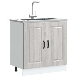 Sonata H Шкаф за мивка, Kalmar, сив сонома, 80x46x81,5см инженерно дърво - Module Sonata