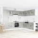 Sonata H Комплект кухненски шкафове от 14 части Kalmar, инженерно дърво