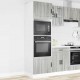 Sonata H Шкафове за фурна 2 бр Porto, сив сонома, инженерна дървесина