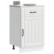 Sonata Dulap de bază de bucătărie „Lucca” din lemn prelucrat alb