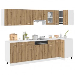 Sonata H Комплект кухненски шкафове, 11 части, Lyon, дъбов рафт, инженерна дървесина - Bucătării modulare