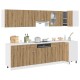 Sonata Set dulapuri bucătărie Lyon 11 piese Artisan Stejar lemn prelucrat