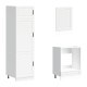 Sonata Set dulap de bucătărie din 7 piese „Porto” Lemn prelucrat alb
