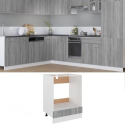 Sonata H Шкаф за фурна Riga, сив, цвят сонома, 60x46x81,5 см, инженерно дърво - Module Sonata