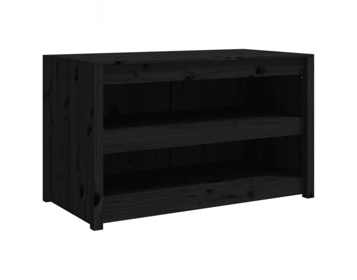 Sonata H Кухненски шкаф за открито, черен, 106x55x64 см, бор масив