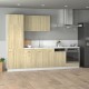 Sonata H Комплект кухненски шкафове, 7 части, Lyon, дъб сонома, инженерно дърво