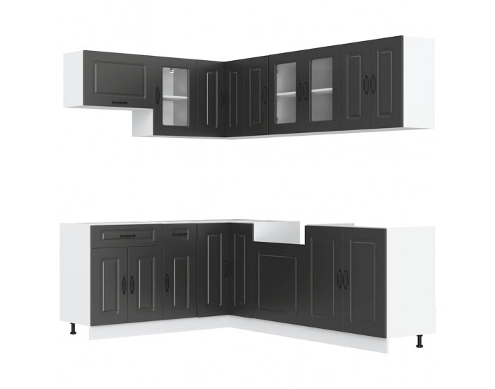 Sonata H Комплект кухненски шкафове от 11 части Kalmar, инженерно дърво
