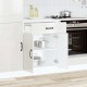 Sonata H Кухненски шкаф, Kalmar, бял гланц, инженерно дърво