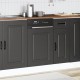 Sonata H Панел за съдомиялна машина, Kalmar, черен, инженерно дърво
