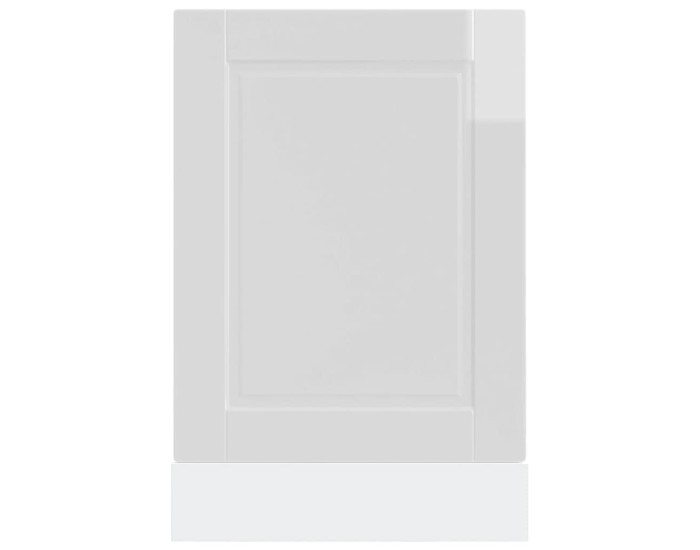 Sonata Panou pentru mașina de spălat vase alb lucios 45x1,5x57 cm lemn prelucrat