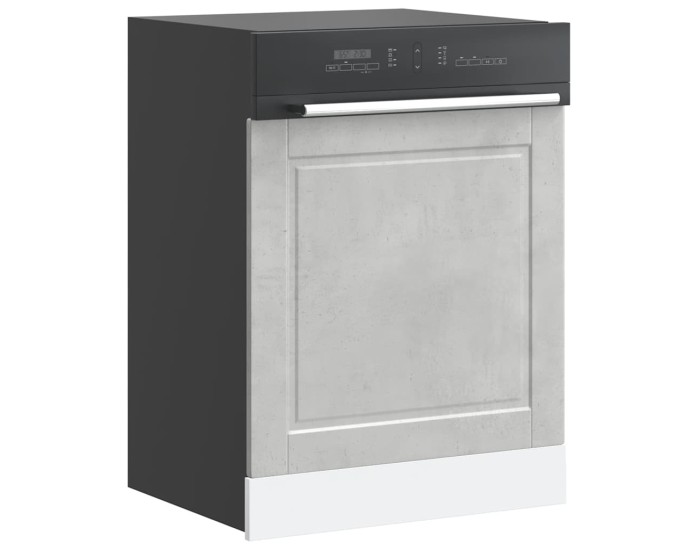 Sonata Panou pentru mașină de spălat vase beton gri 60x1,5x57 cm lemn prelucrat