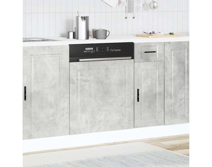 Sonata Panou pentru mașină de spălat vase beton gri 60x1,5x57 cm lemn prelucrat