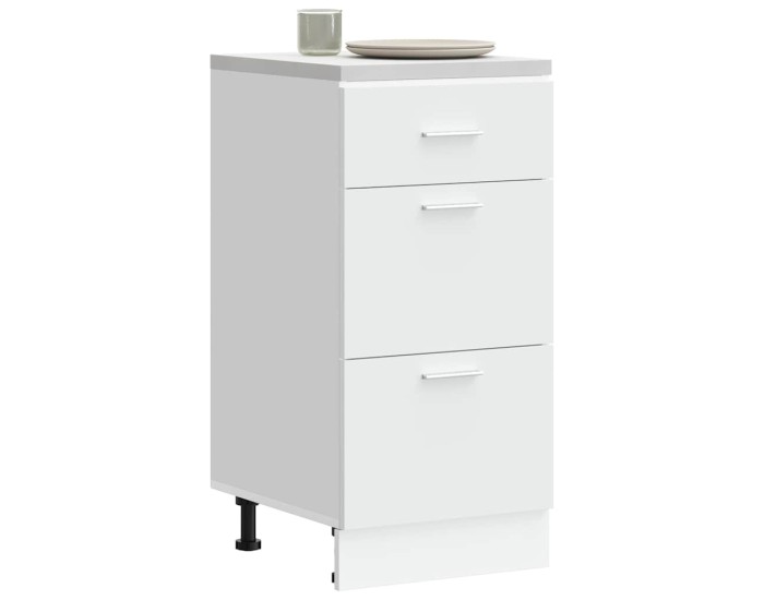 Sonata Dulap inferior “Lyon” alb 40x46x81,5 cm lemn prelucrat