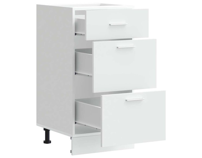Sonata Dulap inferior “Lyon” alb 40x46x81,5 cm lemn prelucrat
