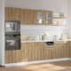 Sonata H Комплект кухненски шкафове, 7 части, Lyon, дъбов рафт, инженерна дървесина