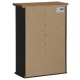 Sonata Dulap suspendat HALDEN cu ușă glisantă negru 49x22,5x70 cm pin