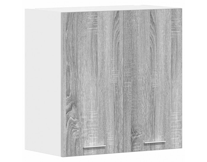 Sonata H Висящ шкаф Lyon, сив, цвят сонома, 60x31x60 см, инженерно дърво