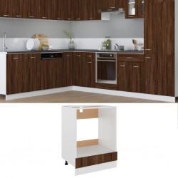 Sonata H Шкаф за фурна Рига, кафяв дъб, 60x46x81,5 см, инженерно дърво - Module Sonata