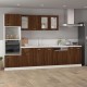 Sonata H Висящ шкаф Lyon кафяв дъб 39,5x31x60 см, инженерно дърво