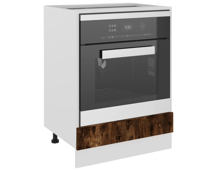 Sonata H Шкаф за фурна Рига, опушен дъб, 60x46x81,5 см, инженерно дърво