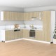 Sonata H Висящ шкаф Lyon дъб сонома 80x31x60 см, инженерно дърво