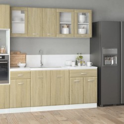 Sonata H Комплект кухненски шкафове от 4 части Lyon дъб сонома, инженерно дърво - Bucătării modulare