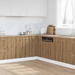Sonata H Кухненски шкаф Lyon, дъб Artisan, 75,5x75,5x81,5 см, инженерно дърво - Module Sonata