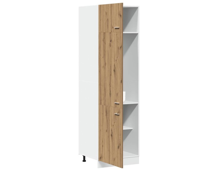 Sonata Dulap pentru frigider “Lyon”, Stejar artizanal, 60x57x207 cm